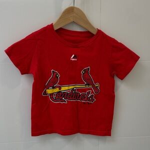 Majestic Red Cardinals Kids Tee
